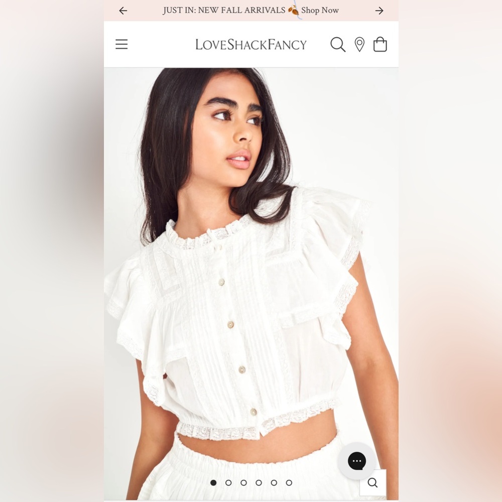 super cute in style top from loveshackfancy never worn